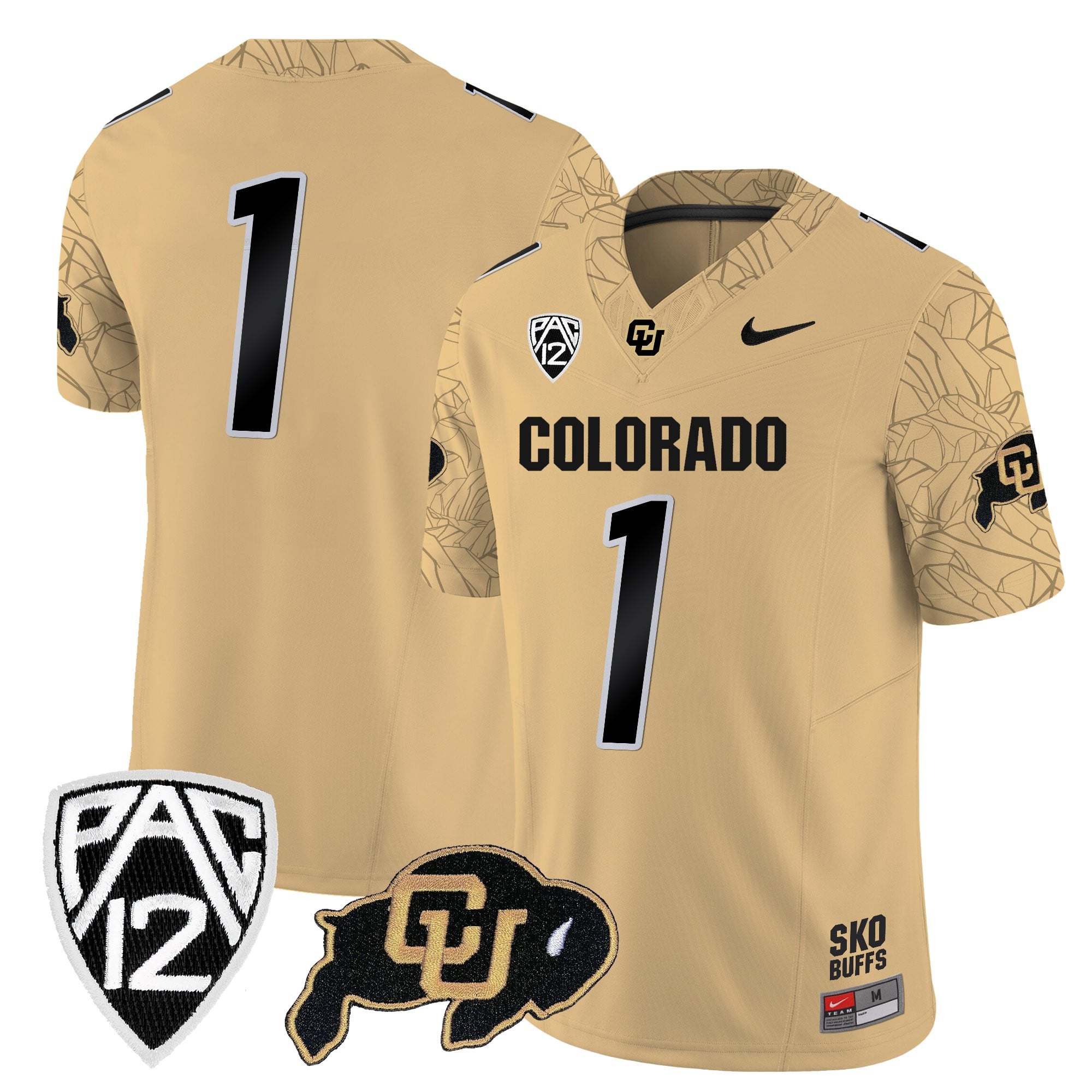 Men's Colorado Buffaloes Rocky Style Vapor Limited Jersey - All Stitched
