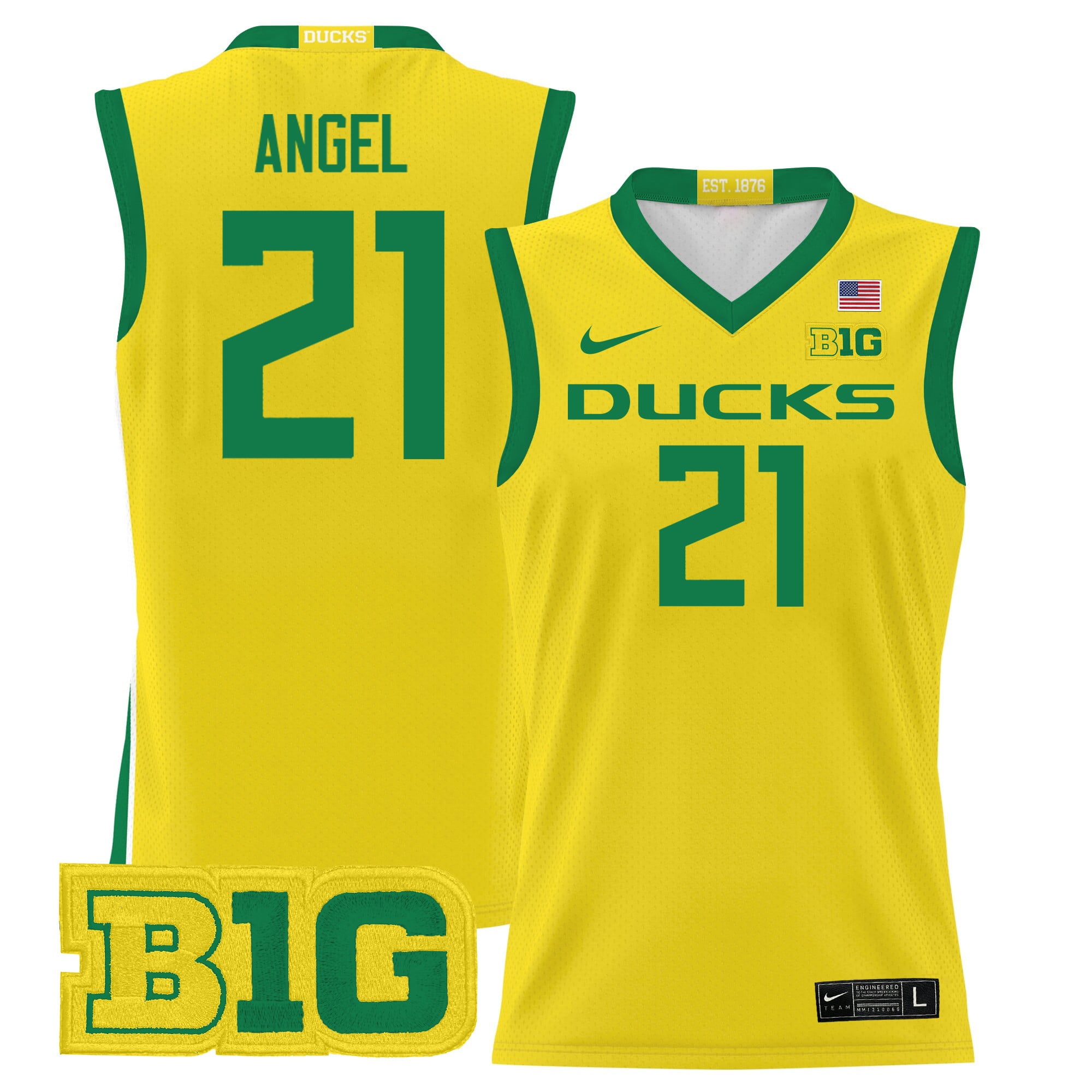 Men's Oregon Ducks 2024 Lightweight Basketball Jersey - All Stitched