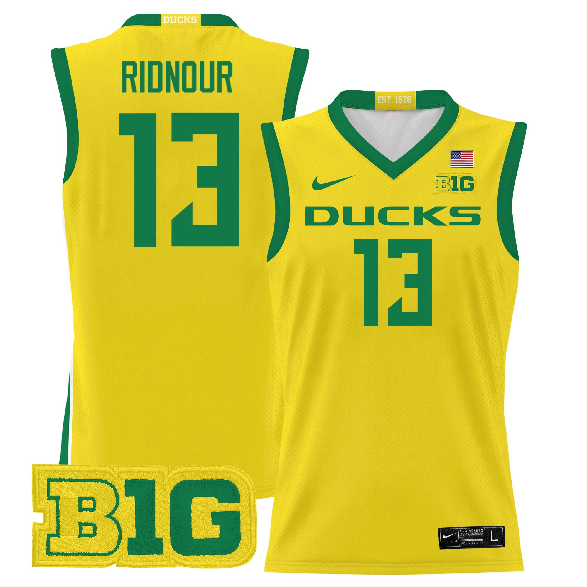 Men's Oregon Ducks 2024 Lightweight Basketball Jersey - All Stitched