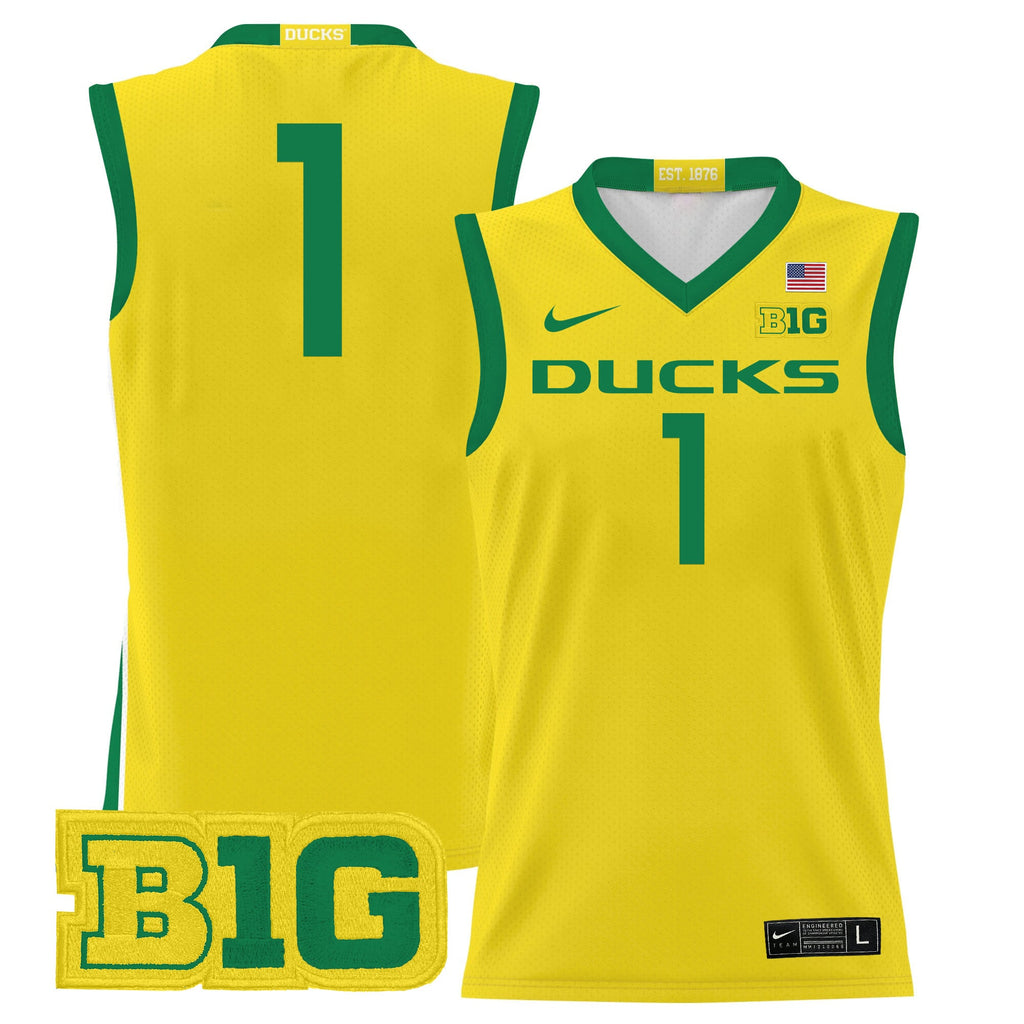 Men's Oregon Ducks 2024 Lightweight Basketball Jersey - All Stitched