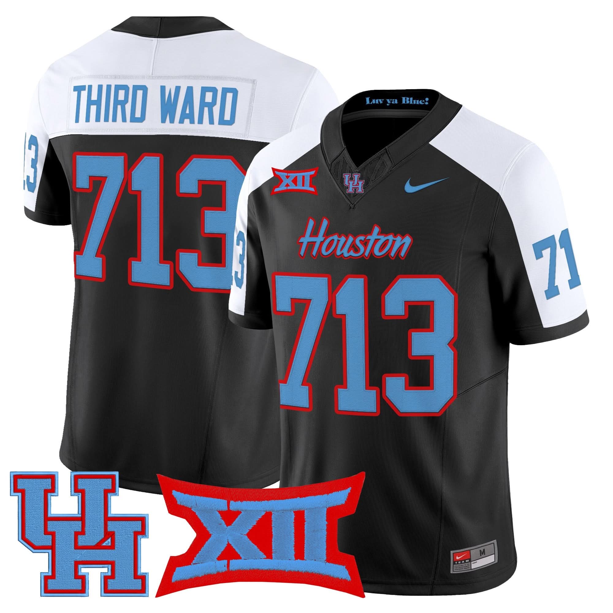 Houston Cougars 2025 Vapor Limited Jersey - All Stitched