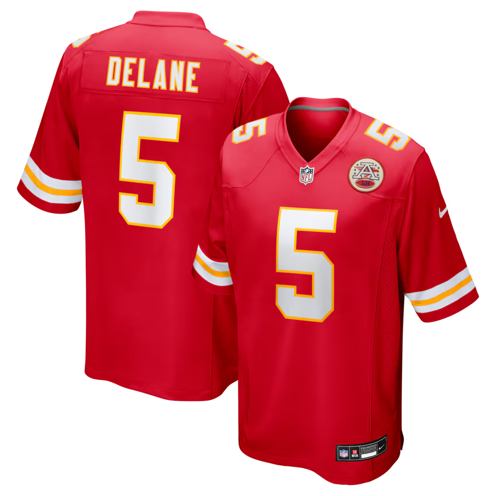 Mansoor Delane Kansas City Chiefs 2026 NFL Draft First Round Pick No. 6 Jersey - Red
